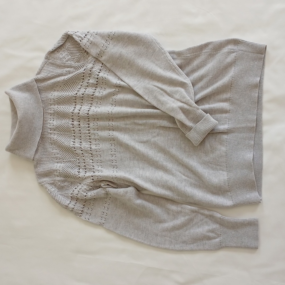 Banana Republic Light Gray Turtleneck Sweater